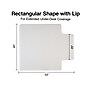 Staples Carpet Chair Mat with Lip, 45" x 53'', Medium-Pile, Clear (20236-CC)~#|#~22C01592-C042-40D5-AE79A2364227A172_sc7