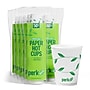 Perk Eco 12 Oz Compostable Paper Hot Cups, 500 Count Bulk Disposable Coffee Cups for Hot Beverages, White/Green~#|#~22C6D260-B02E-4AE1-AB49D39D5BD15BB7_sc7