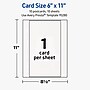 Avery Rectangle Matte Blank Card, White, 10/Pack (19479399859)~#|#~22C7DF72-607C-4744-AA7E8B50C4049C7A_sc7