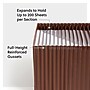 Smead Tuff Box Bottom Heavy Duty Reinforced Faux Leather Accordion File, Numerical Index, 31 Pocket, Letter, Brown (73785)~#|#~22FD8E07-6746-4C81-96B902F8F264D6AC_sc7