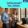 Perk 8 Oz Paper Hot Cups, 500 Count Bulk Disposable Coffee Cups for Hot Beverages, White/Yellow~#|#~232CEB07-2776-4045-BC4DC95618E6293D_sc7