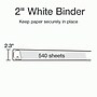 Cardinal XtraLife Heavy Duty 2" 3-Ring View Binders, D-Ring, White (26320)~#|#~2338F6FB-C6D2-415F-8ED8DC0B7727658D_sc7