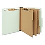 Universal Recycled Reinforced Pressboard Classification Folder, Letter Size, Gray/Green, 10/Box (UNV10293)~#|#~23503CF6-C3A6-429F-A82C4AA4C6284626_sc7