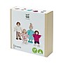 PlanToys Wooden Doll Family, Light Skin Tone & Brown Hair, 4/Set (PTS7142)~#|#~2357F3F4-55D3-4CA3-B06F637144B39089_sc7