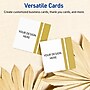 Avery Gold Double-Dipped Edge Matte Blank Card, White, 120/Pack (S00-DKF)~#|#~23718895-8C8E-441C-80E8C542A0753C8D_sc7