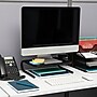Mind Reader Ventilated Monitor Stand, Holds up to 44 lbs., Metal, Black, 2/Pack (2METMONST-BLK)~#|#~23758479-4B04-451A-A0B5C0EDABE5CD39_sc7