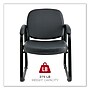 Reception Lounge Series SLED Base Guest Chair, Black Fabric~#|#~2382310F-4B44-45DA-BF23D7AA15843672_sc7