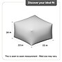Anji Mountain Joya Gray Fabric Rectangular Pouf Ottoman (AMBPF034-2014)~#|#~23831FA7-C00A-42D9-B5F92EBD5942F769_sc7