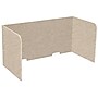 Versare SoundSorb Foldable Fabric Freestanding Privacy Panel, 24"H x 48"W, Beige (DS7826103-1)~#|#~2387BE8E-F263-4D1E-AD55375445E25453_sc7