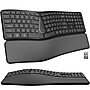 Delton KB250 Ergonomic Wireless Curved Keyboard with Cushioned Wrist Rest, Black (DKBE250-WR)~#|#~23D0F092-32F3-495A-ABEA14E0ED7B5CC4_sc7