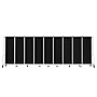 National Public Seating Robo Series 9-Panel Folding Mobile Room Divider, 72"H x 210"W, Black Fabric (RDG6-9PT10)~#|#~23D140EB-0304-4A3C-8C15595BF9D03065_sc7