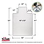 Floortex Cleartex TrYlok Carpet Chair Mat with Lip, 45" x 53", Designed for Low-Pile Carpet, Clear Vinyl (NRCMFLVT0004)~#|#~23E26E90-BAD7-4DBD-AD589FF0FA743E3B_sc7