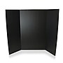 Flipside Tri-Fold Presentation Board, 36" x 48", Corrugated, Black, 10/Carton (30067-10)~#|#~23E50B4F-92F6-4716-B7B1B77383366007_sc7
