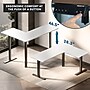 Mount-It! XL 75"W Electric Corner Adjustable Standing Desk, White/Black (MI-15026)~#|#~23EE1B99-F6A6-4337-8F151EDDE4985F1A_sc7