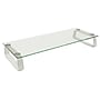 Mount-It! Monitor Riser and Laptop Stand, Clear/Silver (MI-7262)~#|#~23F41058-43D3-4849-9DD2178048B50E2F_sc7