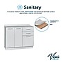 Viva Comfort 36.75"H x 42"W Exam Room Medical Cabinet, 3-Doors, 3-Drawers, Gray (ADIME902-BASE-42-NS-GRY-MK)~#|#~2405B4B6-5BF4-4D41-9A50FB562E87B1F0_sc7