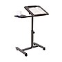 Seville Classics airLIFT 26"W Manual Rectangular Tilting Height Adjustable Mobile Sitting Desk, Walnut (WEB662)~#|#~240F46F9-F217-43D9-8DFBCF64F38466C2_sc7