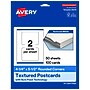 Avery Rectangle Rounded Corners Matte Blank Card, White, 100/Box (19479399777)~#|#~241223EF-312D-49F4-B19BEF620F99018E_sc7