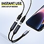 Overtime USB-C to USB-C & Type-C Audio and 100W Charging Splitter Adapter, Male to Female/Female, Black (OADCTCCBK)~#|#~24150866-50AC-41E2-A78FC47C25492816_sc7