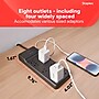 Staples TECH 8-Outlet Surge Protector, 12', 4500 Joules, Black (ST62782)~#|#~2425075F-6A33-4ED1-A4FA78B0CD4E7634_sc7