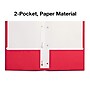 Staples Smooth 2-Pocket Paper Folder with Fasteners, Red, 25/Box (50772/27540-CC)~#|#~24266F4D-27C4-4D87-93179CCF1D9C01D7_sc7