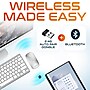 Delton N35 Mini Wireless Keyboard and Optical Mouse Combo, Silver/White (DKMKITMIN35-WW)~#|#~243E5027-DE3E-4F9B-9673A9F1FCFCA5EA_sc7