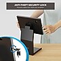 Mount-It! Adjustable Anti-Theft Tablet Kiosk with Printer Shelf, Black (MI-3883B_G10)~#|#~243E660D-C830-42E1-BACEC614D7D3DC70_sc7
