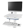Luxor VitalPower Deluxe Mobile Medical Workstation with Full-Swivel Wheels, White (MCWS004)~#|#~244CCD2A-070E-4F42-BBF9964C687AA33B_sc7