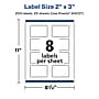 Avery Laser/Inkjet Multipurpose Labels, 2" x 3", Matte White, 200 Labels/Pack (94327)~#|#~245354EA-02B5-4048-A792E616644DD6D9_sc7