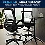 Flash Furniture Mesh Drafting Chair with Footrest and Lumbar Support, Black (BLLB8801XDBLK)~#|#~2470C50C-3F62-496F-B1908DF57445DE60_sc7