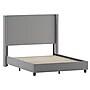 Flash Furniture Quinn Gray Upholstered Platform Bed with Headboard, Queen (YK1077GYQ)~#|#~248107BC-3A96-44FC-8CD13C9023416005_sc7