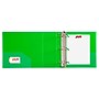 JAM Paper 4" 3-Ring Flexible Poly Binder, Green (PB75245GR)~#|#~24831919-4F13-4D10-823C0BAD9C236F9C_sc7