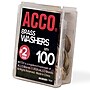 ACCO Washers, 15/32", Brass, 100/Box (ACC71511)~#|#~24B36313-CCCB-4B0B-89262BAA05338F96_sc7