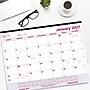 2027 Brownline Classic 22" x 17" Monthly Desk Pad Calendar, White/Burgundy (C1731V-27)~#|#~24BE7A19-188F-4791-B559352E7AF00C12_sc7