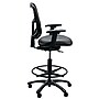 Tempur-Pedic Vinyl Drafting Chair with Backrest and Footrest with Lumbar Support, Black (TP8200-DBLKV)~#|#~24C7E18A-EFD9-4022-AAA9C8A07505EEFE_sc7