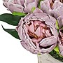 National Tree Company 10" Light Purple Peony Flower Bouquet in White Basket (MT81-6126GPRM-1)~#|#~24CFA605-DA5E-4E34-B619F63F11038EB5_sc7