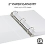 Samsill Earth's Choice Biobased 2" 3-Ring View Binders, White (18967)~#|#~24EF005B-6DE1-4296-9B7E8C81F77672BB_sc7