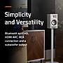 Fluance Ri71 Stereo Bluetooth Bookshelf Speakers with AMT Tweeters, White Ash (RI71WH)~#|#~24F8B0EB-2387-4C04-8FB7B0109A22551A_sc7