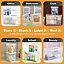 Bostitch Konnect Nest Stackable Boxes, Clear, 3-Piece Bundle (23232)~#|#~24FCC4CB-D96C-4B00-8AB73C2C1463BD6C_sc7