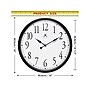 Infinity Instruments Bromidic Wall Clock, 16"Dia. (20311BK-4556)~#|#~2508AFC1-0EFB-4FA6-A1A87E997B915FBD_sc7