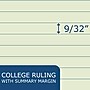 Roaring Spring Paper Products Notepad, 8.5" x 11", College Ruled, Green, 50 Sheets/Pad, 36 Pads/Case (95134cs)~#|#~250B02AB-35DC-44F6-B5C19564D15CB09D_sc7