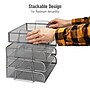 Mind Reader Metal Side Loading Stackable Letter Tray, Silver (DSTACK4-SIL)~#|#~2530B8AC-C177-4069-87E1627C56A3B3C2_sc7