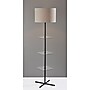 Adesso Imogen 67"H Black Floor Lamp with Linen Textured Fabric Shade (3189-01)~#|#~254D41EF-FA97-473C-8BFC3A9F82C2B466_sc7