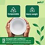 Perk Eco 12 Oz Compostable Paper Bowls, 125 Count Bulk Disposable Bowls for Soups, Snacks & Everyday Meals, White~#|#~2573220B-98D2-4E1B-B0506211F520D746_sc7