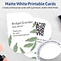 Avery Leaf Integrated Cards, Matte White, 30/Pack (19479398897)~#|#~258DE213-BC35-4FB5-A9B971AF92A5597C_sc7