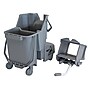 Unger SmartColor Dual Compartment Mop Bucket & Side-Press Wringer, 32-Quart, Gray (COMBG)~#|#~25988F51-BFE5-4606-B8AAC7658FA97385_sc7