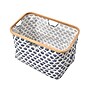 Household Essentials Krush Collapsible Laundry Basket, Bamboo, Blue Cacti (2280-1)~#|#~25A68ADF-0582-496C-BD31519F34C7609E_sc7