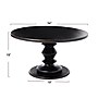 Storied Home Berns Solid Wood Round Coffee Table, Black Walnut (EC1327MC)~#|#~25A94560-49D0-4CFF-88D339575E19240B_sc7