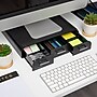 Mind Reader Monitor Stand and Desktop Organizer, Up to 22" Monitor, Black, 2/Pack (2MONSTA3D-BLK)~#|#~25A9548C-C8B2-44DD-A1EF9595A248EE29_sc7