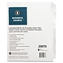 Business Source 3-Ring 8-Tab Indexes, 8 Write-on Tabs, Letter, 3 Hole Punched, White Divider, White Mylar Tabs, 8/Set (BSN20073)~#|#~25AFBC69-0C99-4480-8684719A0020C778_sc7